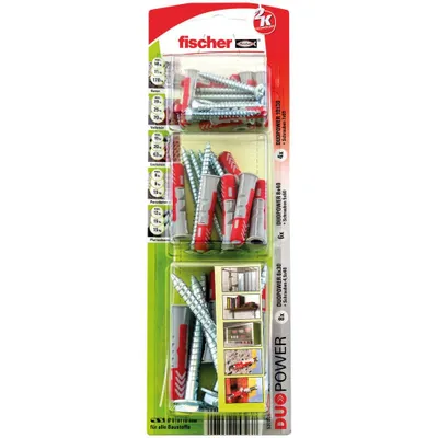 Produktbild von Fischer Dübel-Set Duopower 6.0, 8.0, 10.0 mm - 36 Stück