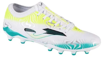 Imagen del producto de Joma - Zapatillas de fútbol para hombre con suela para terreno firme "Evolution" PP6887 (talla 45,5 EU) (blanco/azul/amarillo)