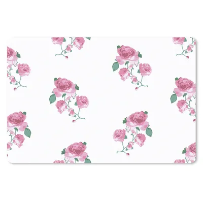 Produktbild von MuchoWow® Mauspad Mousepad Rosen - Muster - Blumen 27x18 cm - Mousepads - Maus Mat - Pad - Mausunterlage - Büroartikel - Desk Matten
