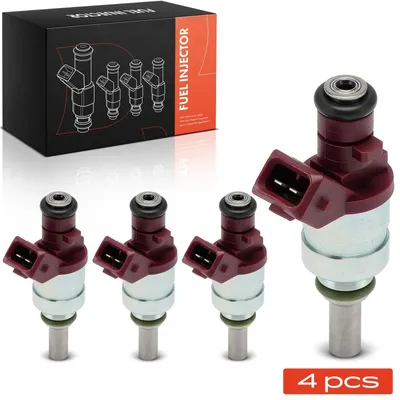 Immagine prodotto di Iniettori di carburante - Set di 4 iniettori - Compatibili con i modelli W211, W203, W204, CL203, B906 - Sostituiscono i codici 2710780023, 2710780549, FJ902