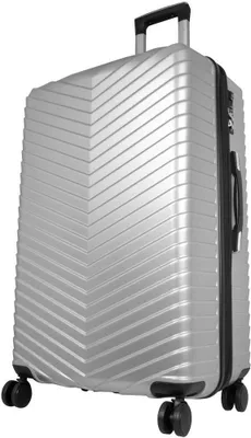 Produktbild von Hartschalen Trolley Gepäck mit Dehnfalte und TSA Zahlenschloss PM Aligse Silber Gr. XL