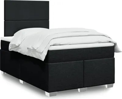 Produktbild von Möbel Boxspringbett mit Matratze Schwarz 120x190 cm Stoff - Klassische Betten 3292722