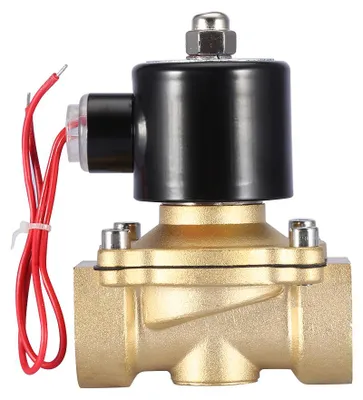 Image de DN25, électrovanne à deux voies en laiton, 1 pouce, normalement fermée, 220 VAC