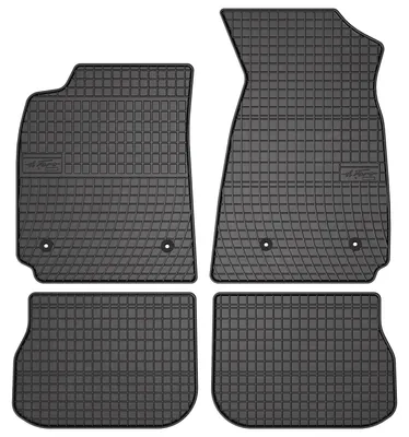Produktbild von Gummi-Fußmatten für Audi A4 B5 FL 1999-2001 (Limousine/Kombi/Van) – 4-tlg, Schwarz, passgenau – Wielganizator SolidPRO