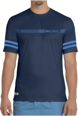 Image de T-shirt de padel Bullpadel Berro Padel pour homme, bleu marine