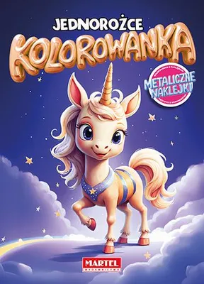 Immagine prodotto di Libro da colorare. Unicorni con adesivi metallizzati - Maciej Ratajczyk