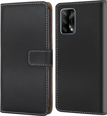 Produktbild von Handy Tasche für OPPO A74 4G Schutzhülle Bookstyle Etui Klapphülle Wallet Flip Cover Case Schwarz