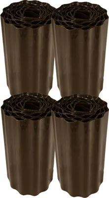 Produktbild von Rasenkante dunkel-braun Beeteinfassung Rasenbegrenzung Raseneinfassung Beetrand