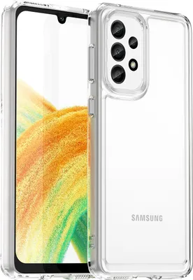 Produktbild von Galaxy A33 5G Hülle, Klar Rückseite Stoßfeste TPU Silikon Bumper Schutzhülle für Samsung Galaxy A33 5G Transparent