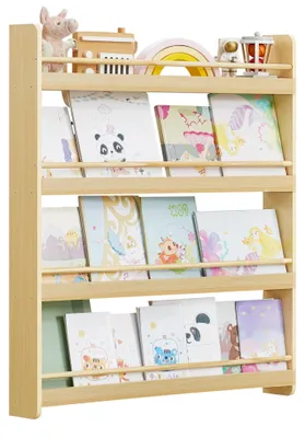 Productafbeelding van SONGMICS Boekenrek voor kinderen, met 4 niveaus, speelgoedrek