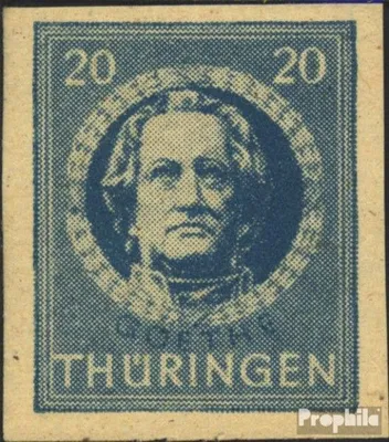 Produktbild von Briefmarken Sowjetische Zone (All.Bes.) 1945 Mi 98B X gestempelt Thüringen