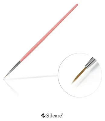 Produktbild von Silcare Pinsel Nail Art Gel Acryl #0 Rosa Präzision