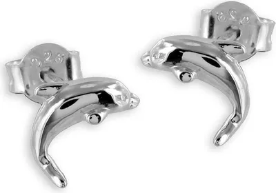 Produktbild von Ohrstecker Delfin: Ohrringe Silber 925