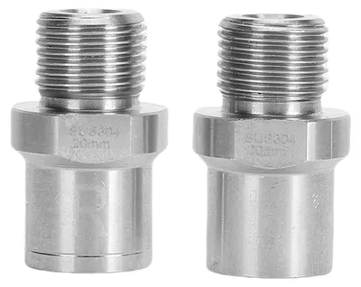 Image de Lot de 2 adaptateurs d'extension pour pédales de vélo en alliage d'aluminium, convertisseurs 1/2 pouce vers 9/16 pouce pour manivelles