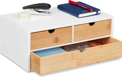Produktbild von organizér na stůl relaxdays 3 zásuvky