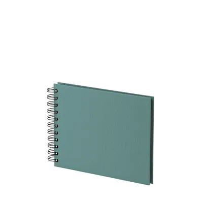 Produktbild von RÖSSLER Fotoalbum Wire-o S.O.H.O. Wire-o 40 schwarze Seiten opal 195x145x25mm