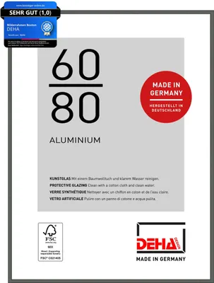 Produktbild von DEHA Design Aluminium Bilderrahmen Boston, 60x80 cm, Contrastgrau
