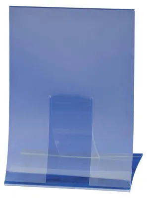 Produktbild von SIGEL TA160 Tischaufsteller, DIN A4 (210x297 mm), schräg, einseitige Präsentation, glasklar, Hartplastik