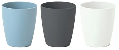 Produktbild von Plasticforte Trinkglaser aus Kunststoff - 12x - farbig - 400ml