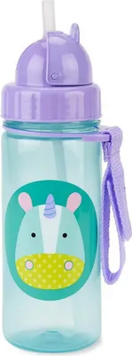 Produktbild von Skip Hop Zoo Pp Strohhalmflasche Einhorn Durchsichtig  Durchsichtig One Size