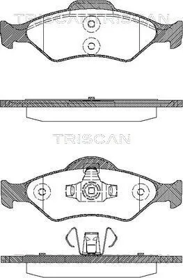 Produktbild von TRISCAN Bremsbeläge Bremsklötze VORNE 8110 16014