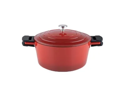 Produktbild von Kelomat Schmortopf Keramika Red mit Deckel Ø20 cm 2,7 Liter Induktion