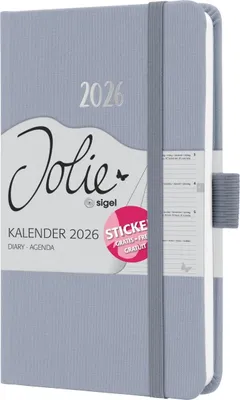 Produktbild von Wochenkalender Jolie ca. A6 Hardcover light lilac 2026.