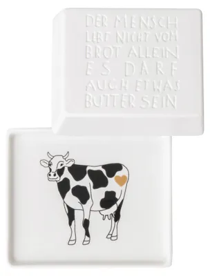 Immagine prodotto di Räder Butterdose Der Mensch lebt nicht 14,5x11,5x5,5cm