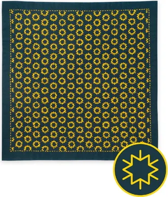 Produktbild von Olympus Hitomezashi Sashiko Stickpackung "Hana Fukin Konpeitou", Stoff bedruckt, 33x33cm, Original aus Japan