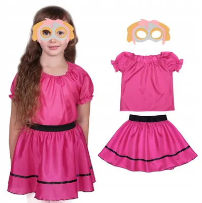 Produktbild von Paw Patrol Skye Hundepilot Kostüm Rosa Mädchen 134-140