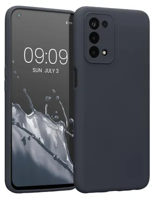 Produktbild von kwmobile Slim Case kompatibel mit Oppo A74 (5G) / A54 (5G) Hülle - Handyhülle aus Silikon in Schwarz matt