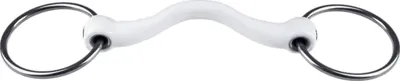 Immagine prodotto di Trust Equestrian Water Snaffle Inno Sense Loose Ring Bar Bit 15 mm con Tongue Free White 13,5 cm