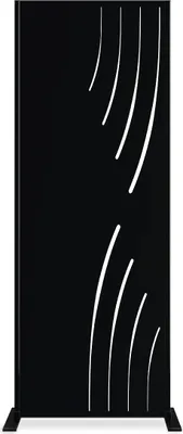 Produktbild von Schwarze VELETA-Dekorplatte, H. 160 cm, rechte Seite mit Mustern