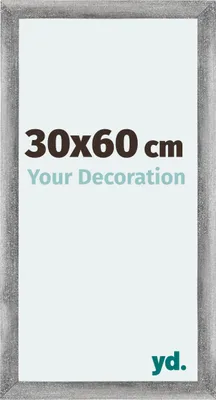 Produktbild von Bilderrahmen, 30x60 cm, Grau Gewischt, MDF, Mura