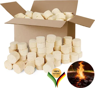 Image de be4nature Briquettes de bois 20 kg – Briquettes de bois dur 100% naturel, adaptées aux cheminées et poêles, haut pouvoir calorifique, faible émission de fumée