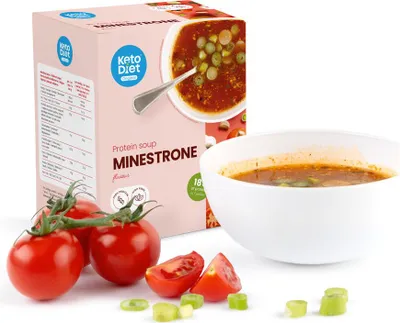 Produktbild von Eiweißsuppe – Minestrone, mit hohem Eiweißgehalt (7 Portionen)