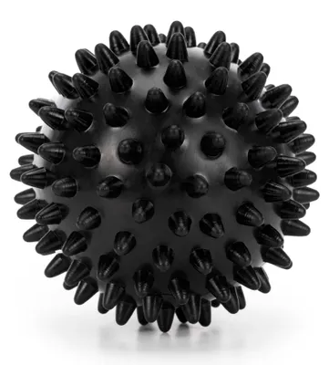 Produktbild von ACTIGET Igelball 7,5 cm – Massageball mit Noppen für Rehabilitation, Schwarz