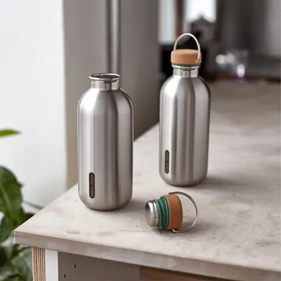 Produktbild von BLACK+BLUM | Trinkflasche, STEEL, ozean, 600 ML