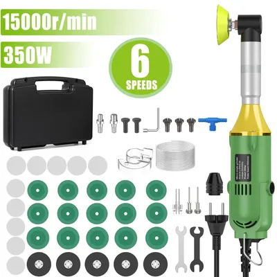 Obrázek produktu pro Elektrické zařízení pro čištění spár dlaždic - úhlová bruska - 350 W - 6 rychlostí - 220 V - bez baterie