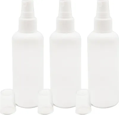 Produktbild von INOX® 3 x 100ml Sprühflasche leer - Zerstäuber Pumpzerstäuber Desinfektion