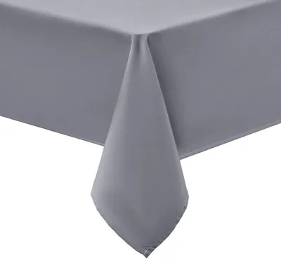 Productafbeelding van Tafelkleed, afwasbaar, rechthoekig, 140x300 cm, polyester, waterafstotend, grijs