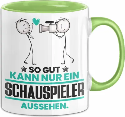 Produktbild von Schauspieler Geschenk Tasse So Gut Kann Nur Ein Schauspieler Aussehen Geschenkidee Kaffee-Becher (Grün)
