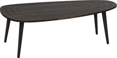 Zdjęcie produktu dla Stolik kawowy z zaokrąglonym blatem, długość 115 cm - SWEET