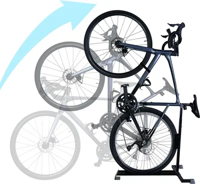 Produktbild von Fahrradständer 2-teilig für Mountainbike und Rennrad - Freistehend, Höhenverstellbar, Platzsparend