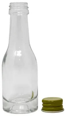 24 leere Glasflaschen 20 ml mit Schraubverschluss, transparent