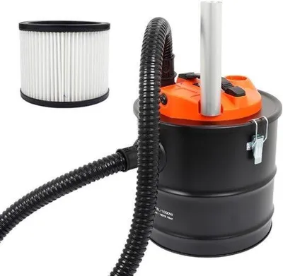 Productafbeelding van Aszuiger Cycloon - 1000 W Motor - 18 Liter Inhoud - HEPA Filter - Zwart - Voor Open Haarden En Barbecues
