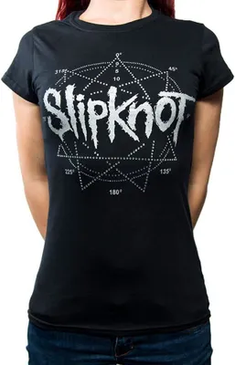 Produktbild von Slipknot - T-Shirt Logo für Damen RO814 (M) (Schwarz)