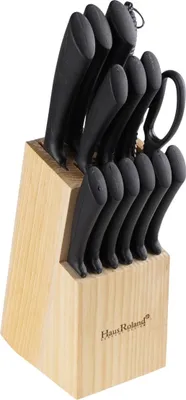 Obrázek produktu pro Sada kuchyňských nožů HAUS ROLAND v bloku s brouskem a nůžkami 15 el.