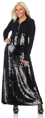 Produktbild von Diesel Black Gold Dosmadera Dress Damen Kleid Maxikleid Schwarz