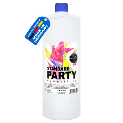 Produktbild von STANDARD PARTY Nebelfluid 1000 ml universelle wasserbasierte Nebelflüssigkeit - HERRLAN-Qualität